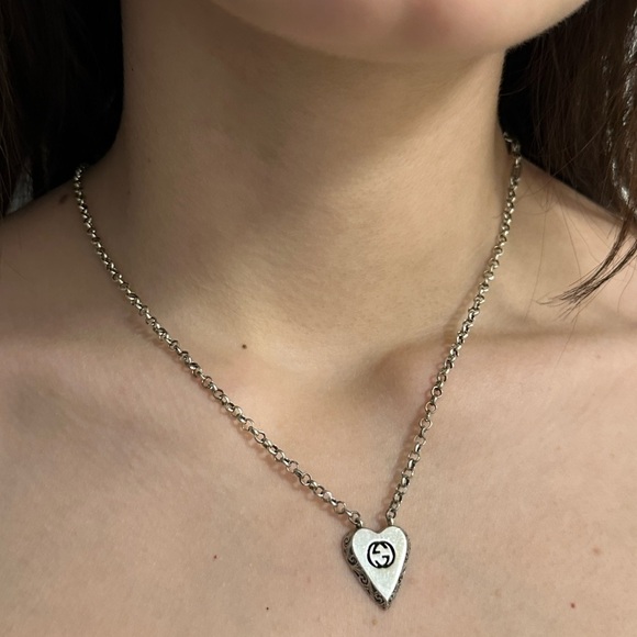 Gucci 925 silver necklace authentic 100% - Picture 3 of 16